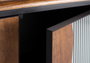 GINER Y COLOMER Buffet en bois de manguier et métal noir